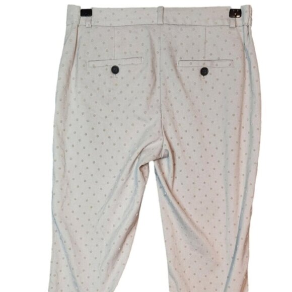 Banana Republic Polka Dot Avery Fit Mid-Rise Ankle Pants – Size 2, Grey - Picture 3 of 6